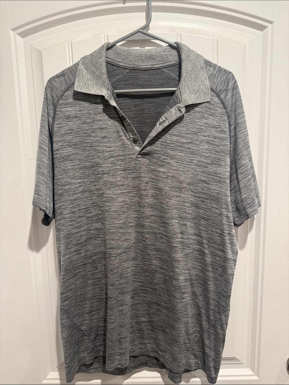 lululemon athletica Men's Heathered Gray Polo